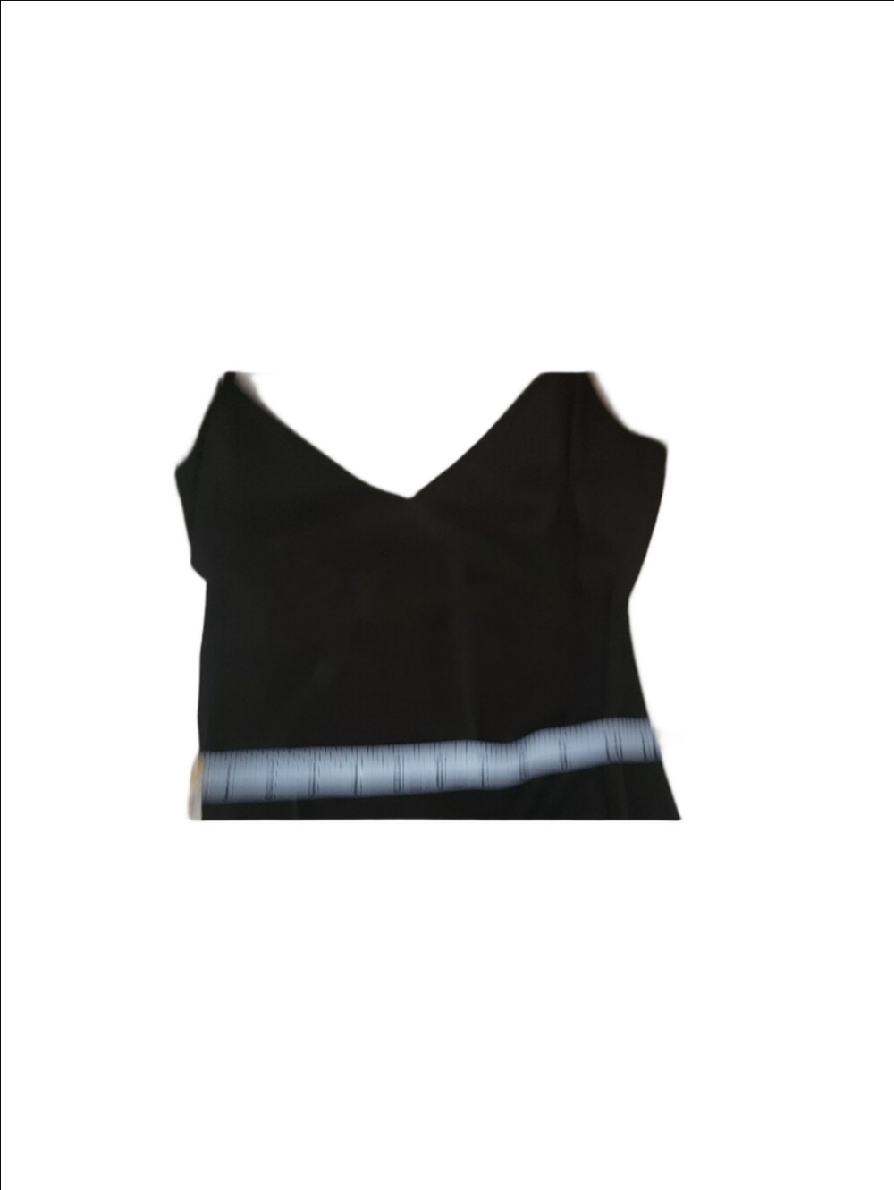 BEBE Black Ruched V-Neck Spaghetti Strap Mini Dress Y2K Style Slinky Sexy LBD - Picture 13 of 14